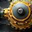 Icono de un robot con engranajes, representando innovación tecnológica